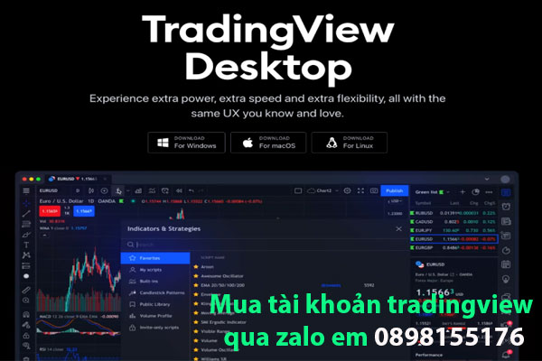 Cách kết nối tài khoản với app tradingview trên máy tính