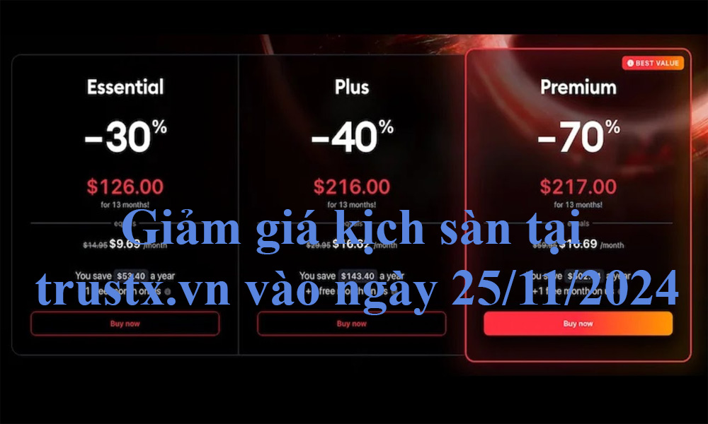 Black Friday TradingView - Giảm giá kịch sàn tại trustx.vn