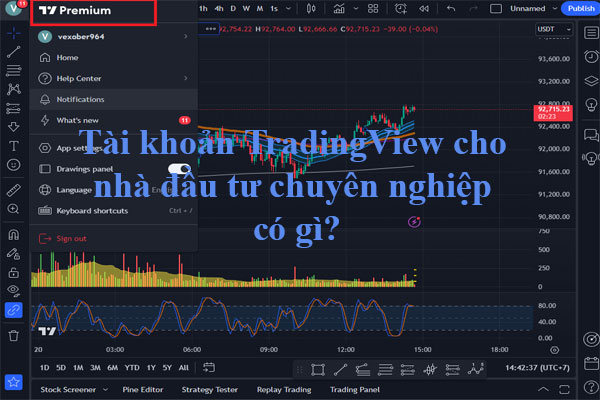 Tài khoản TradingView cho nhà đầu tư chuyên nghiệp có gì?