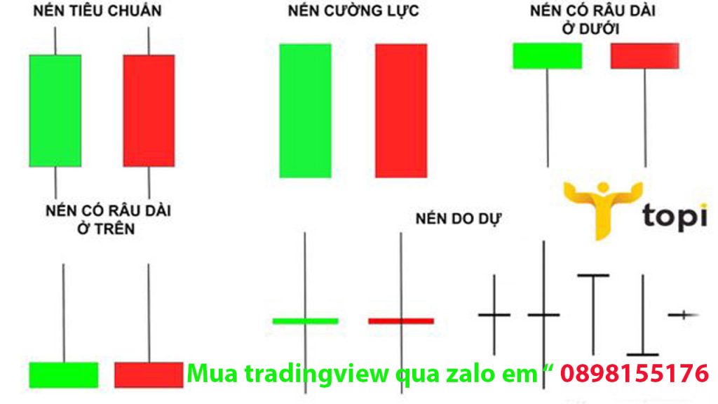 Một số mô hình biểu đồ nến nhật trên tradingview