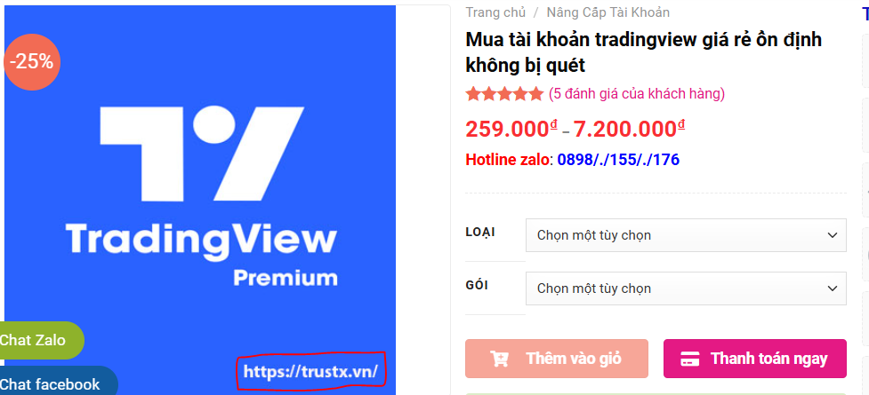 Địa chỉ mua tài khoản tradingview kèm với nhóm tín hiệu miễn phí